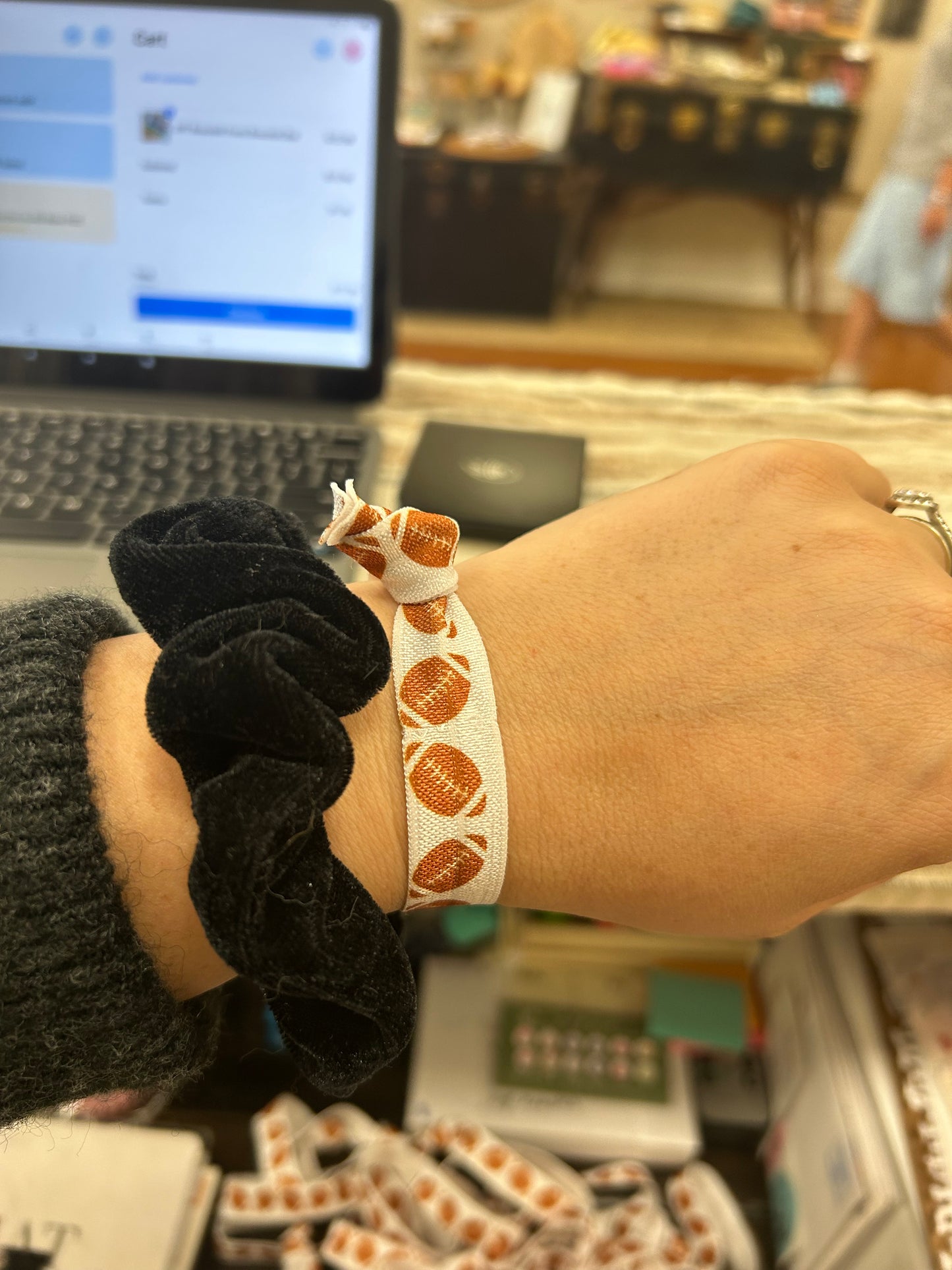 Football Hair tie