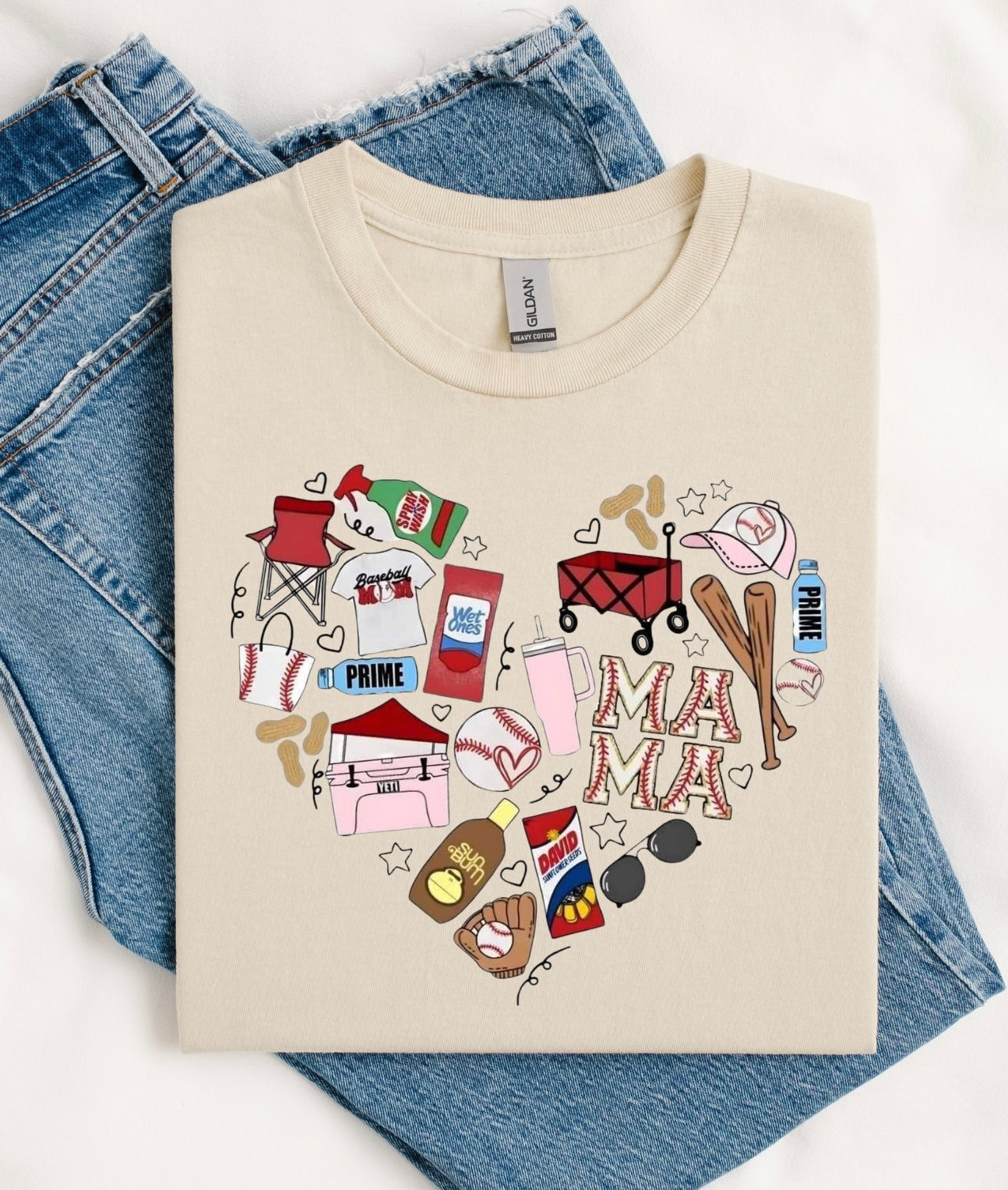 I Heart Baseball Season Graphic Tee