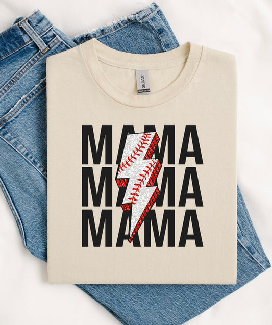 Baseball Lightening Graphic Tee