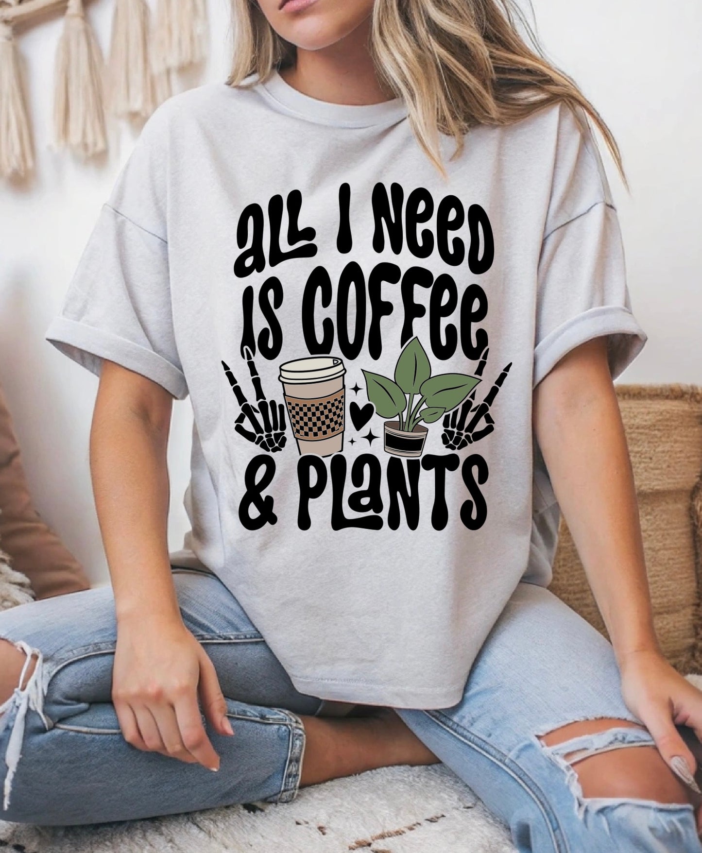 Coffee And Plants Graphic Tee