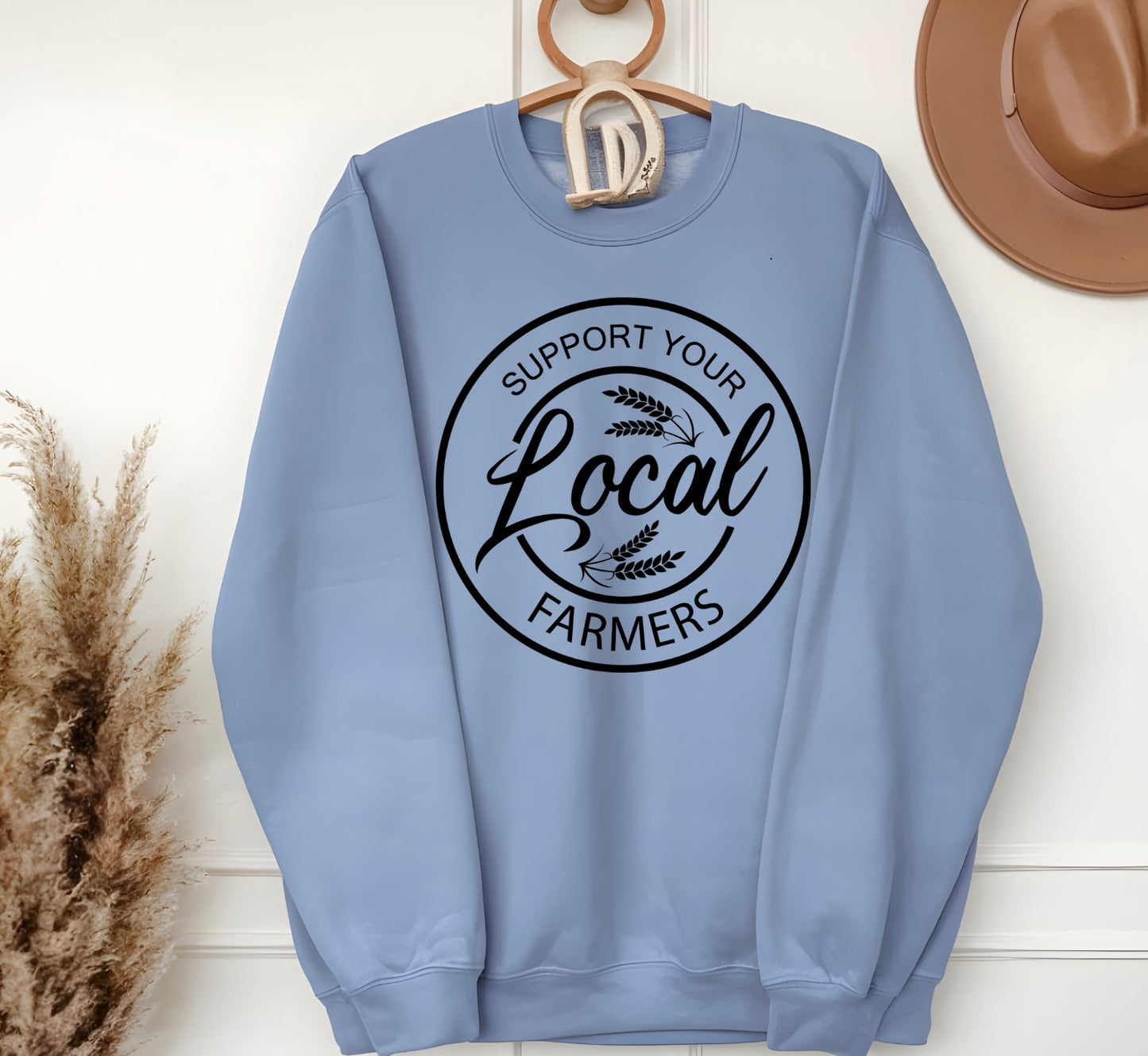 Support Your Local Farmers Crewneck