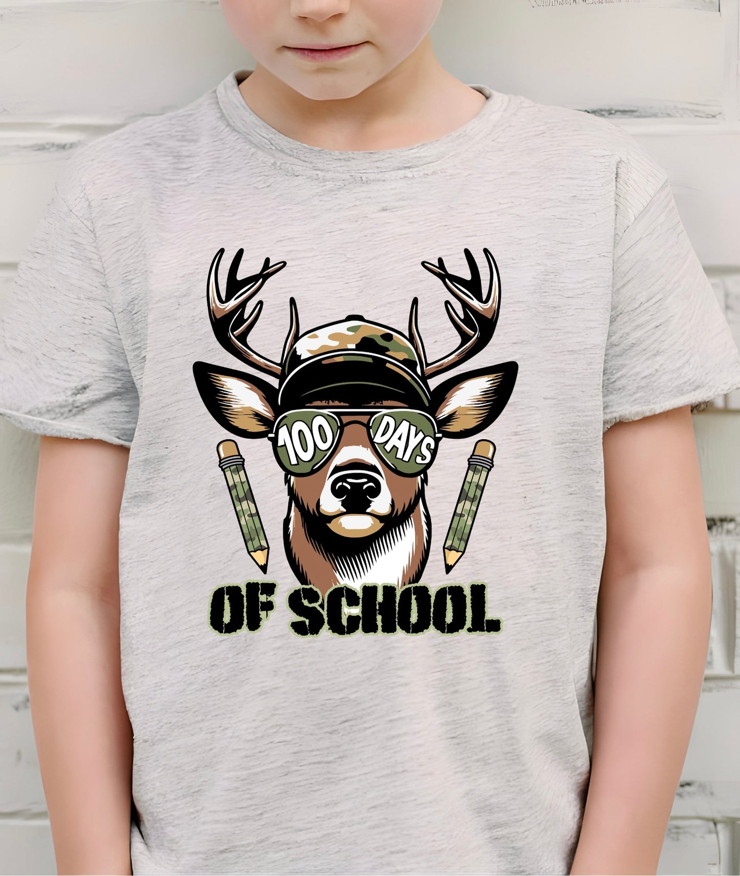 Youth 100 Days Deer Graphic