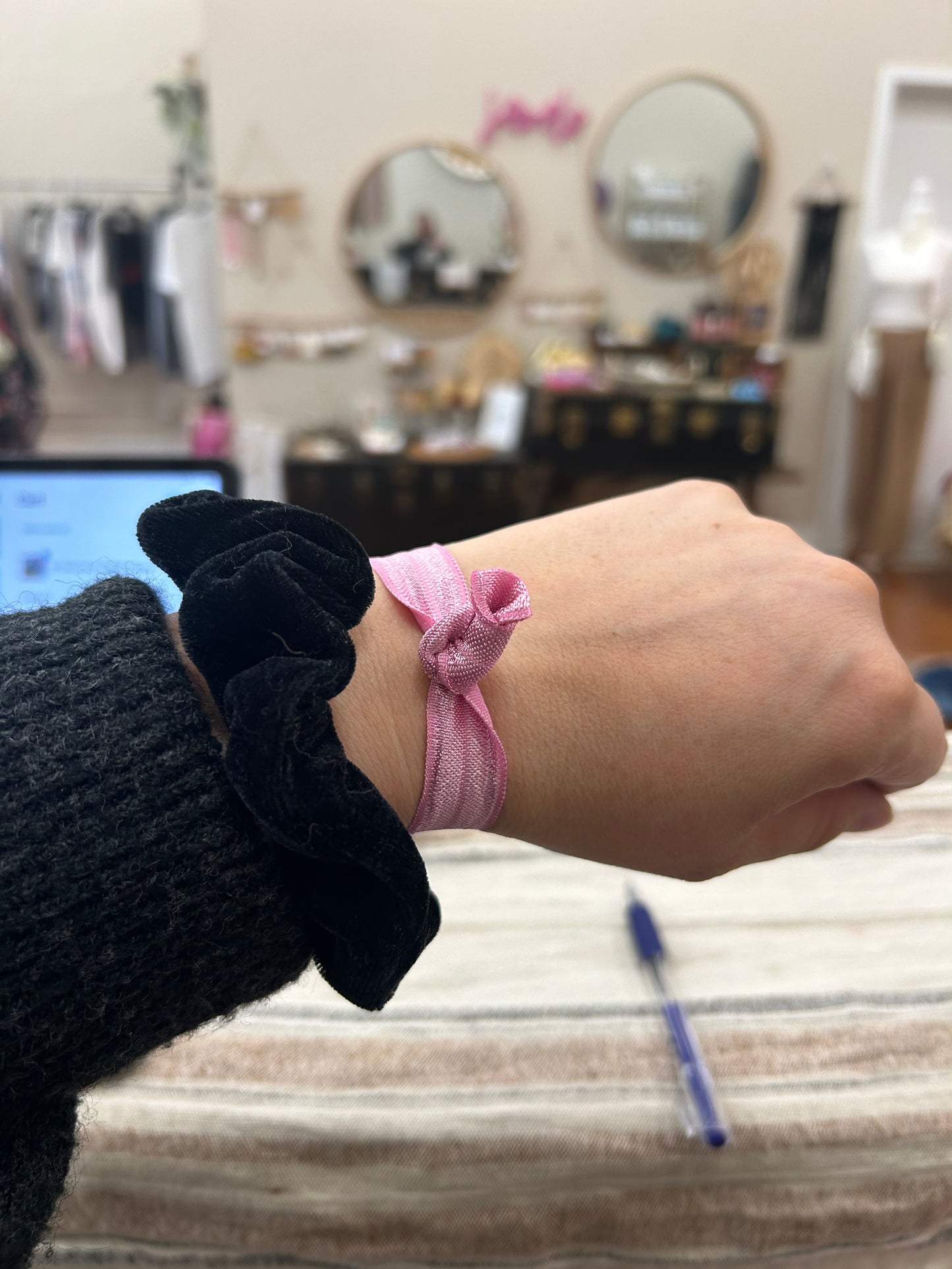 Light Pink Hair Tie