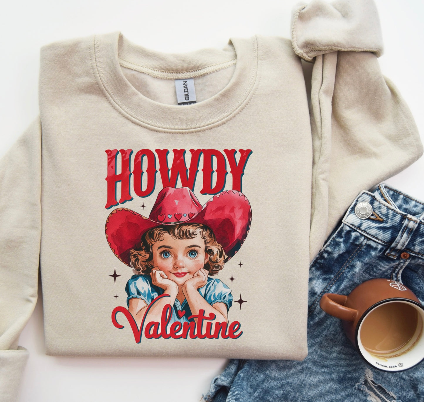 Howdy Valentine Crewneck