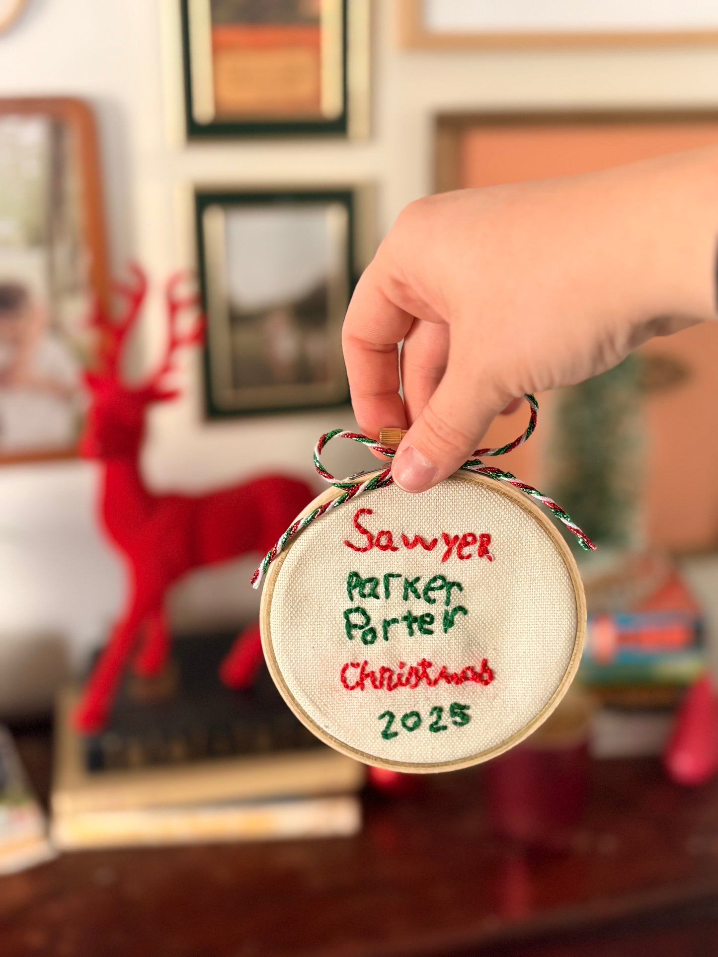 Custom Embroidered Keepsake Ornament