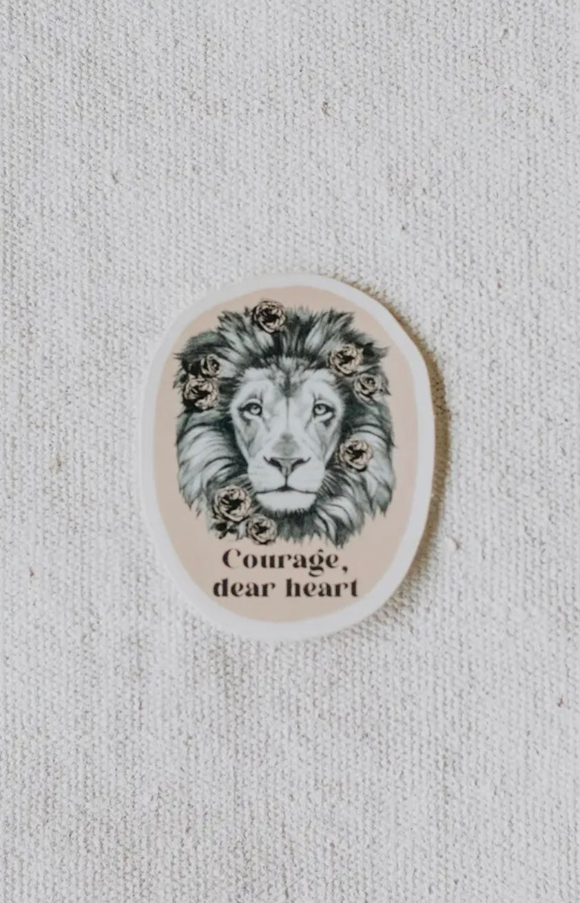 Courage, Dear Heart Sticker