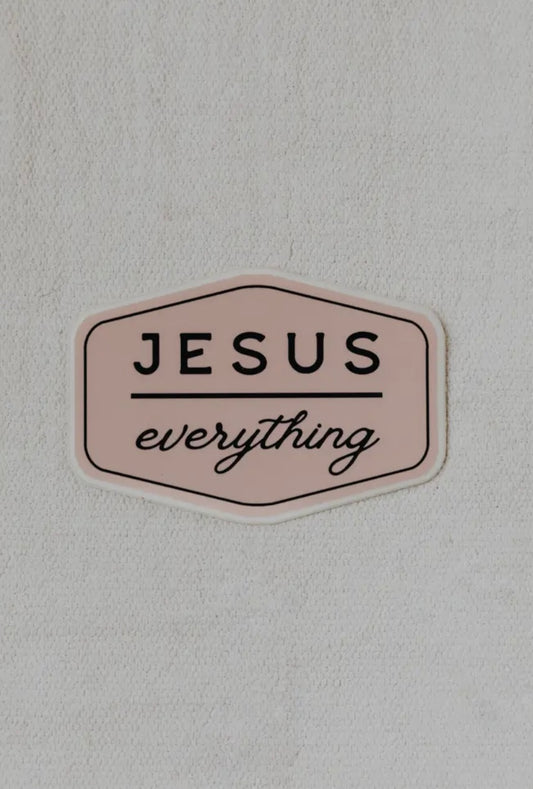 Jesus Over Everything Sticker