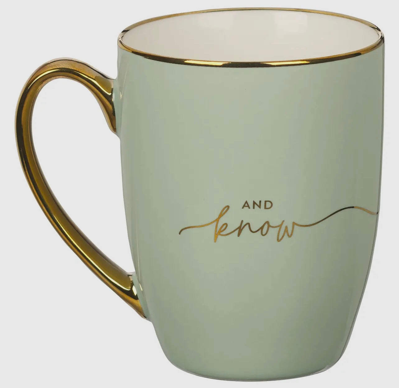 Be Still Gold Rimmed Mug