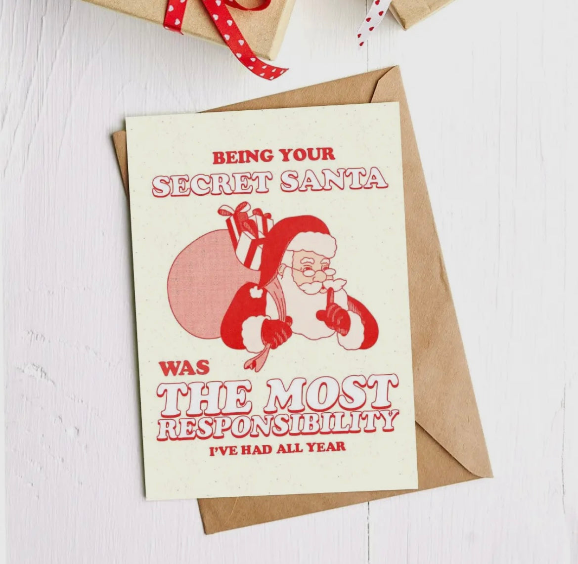 Secret Santa Greeting Card