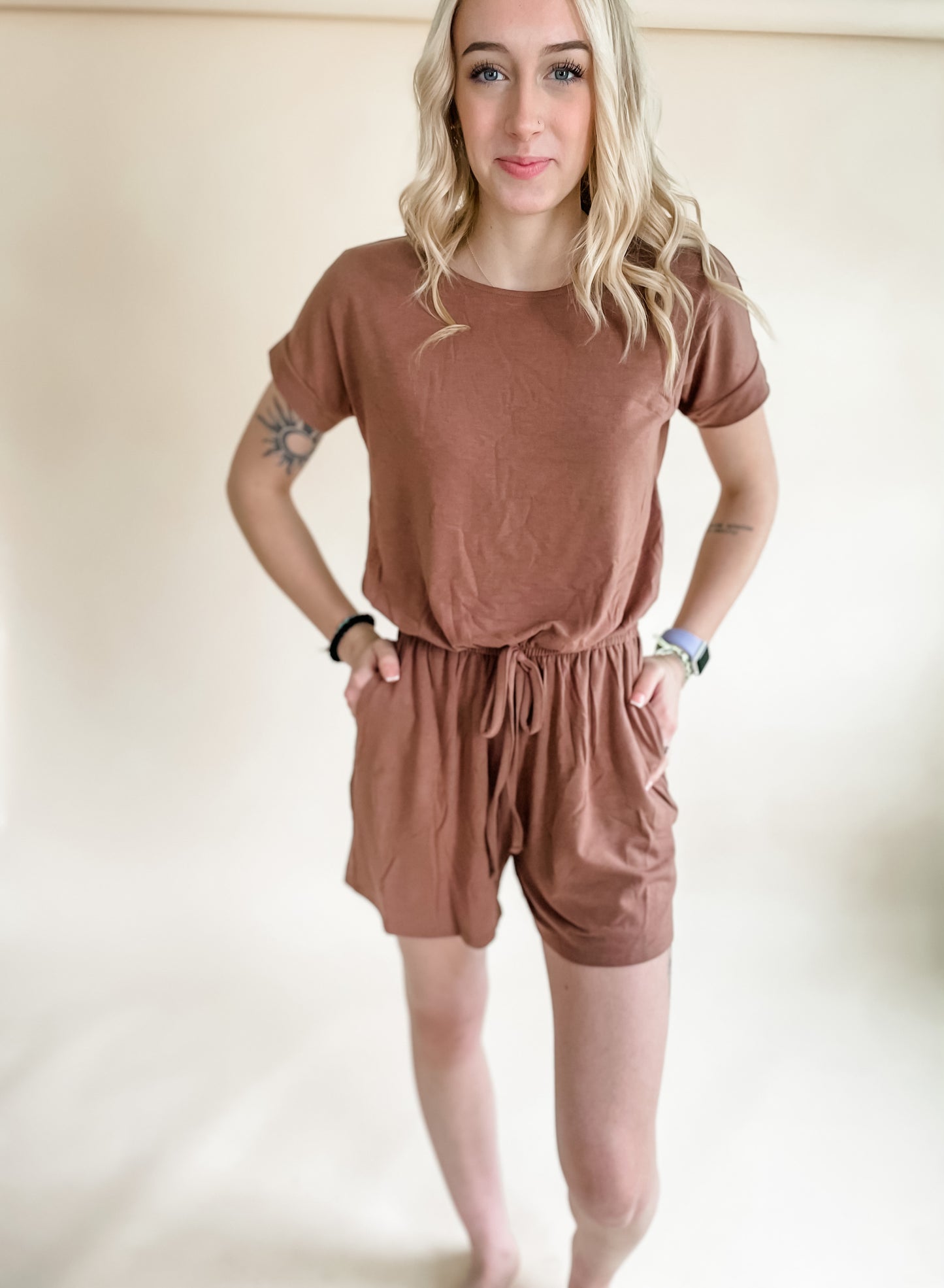 Stella Chocolate Lounge Romper