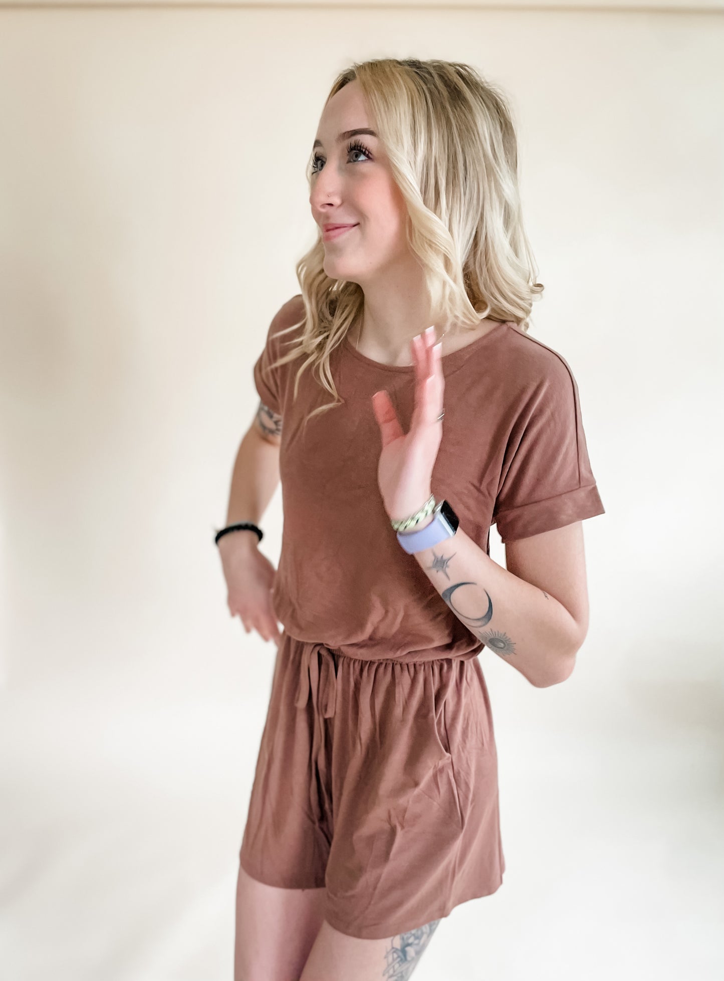 Stella Chocolate Lounge Romper