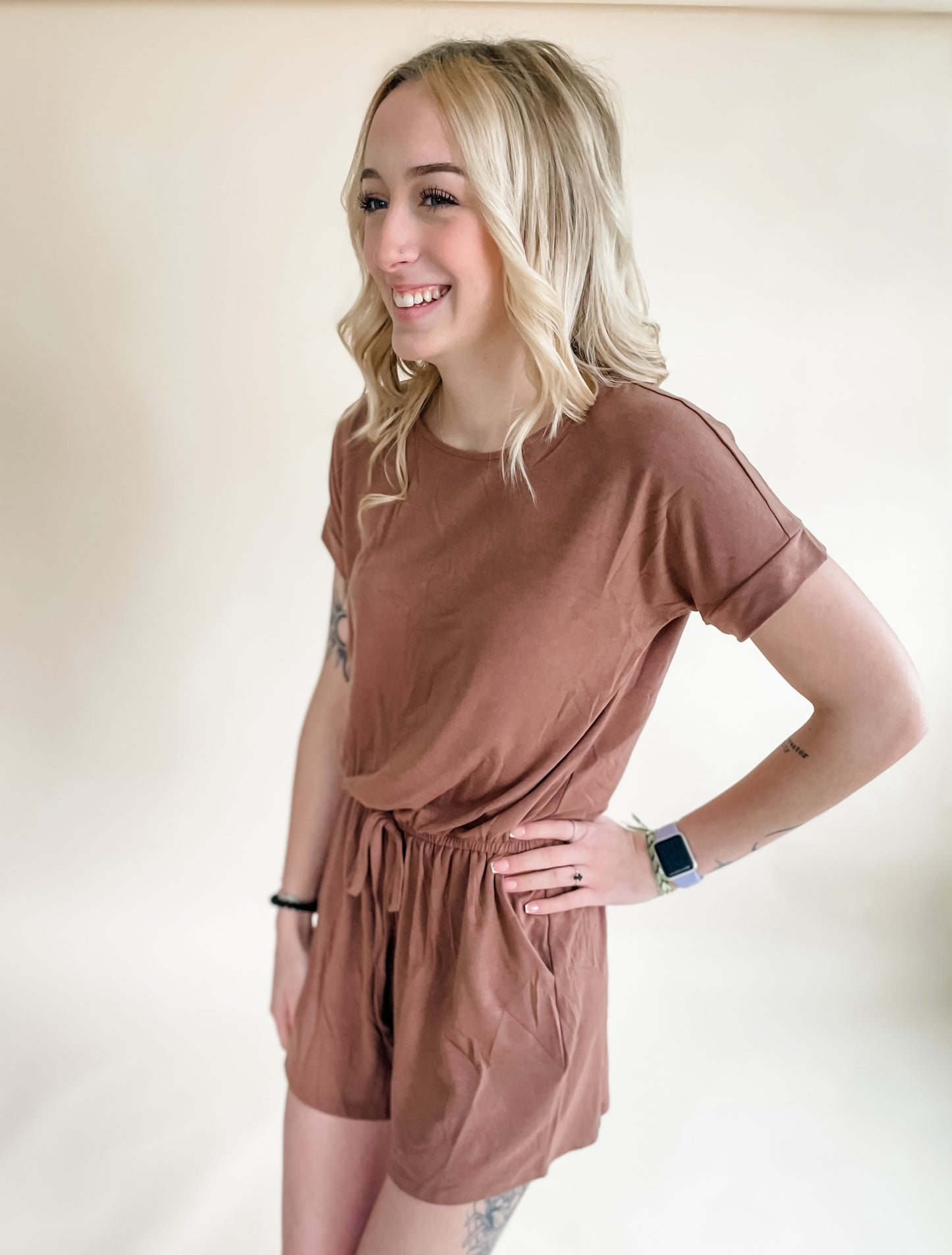 Stella Chocolate Lounge Romper