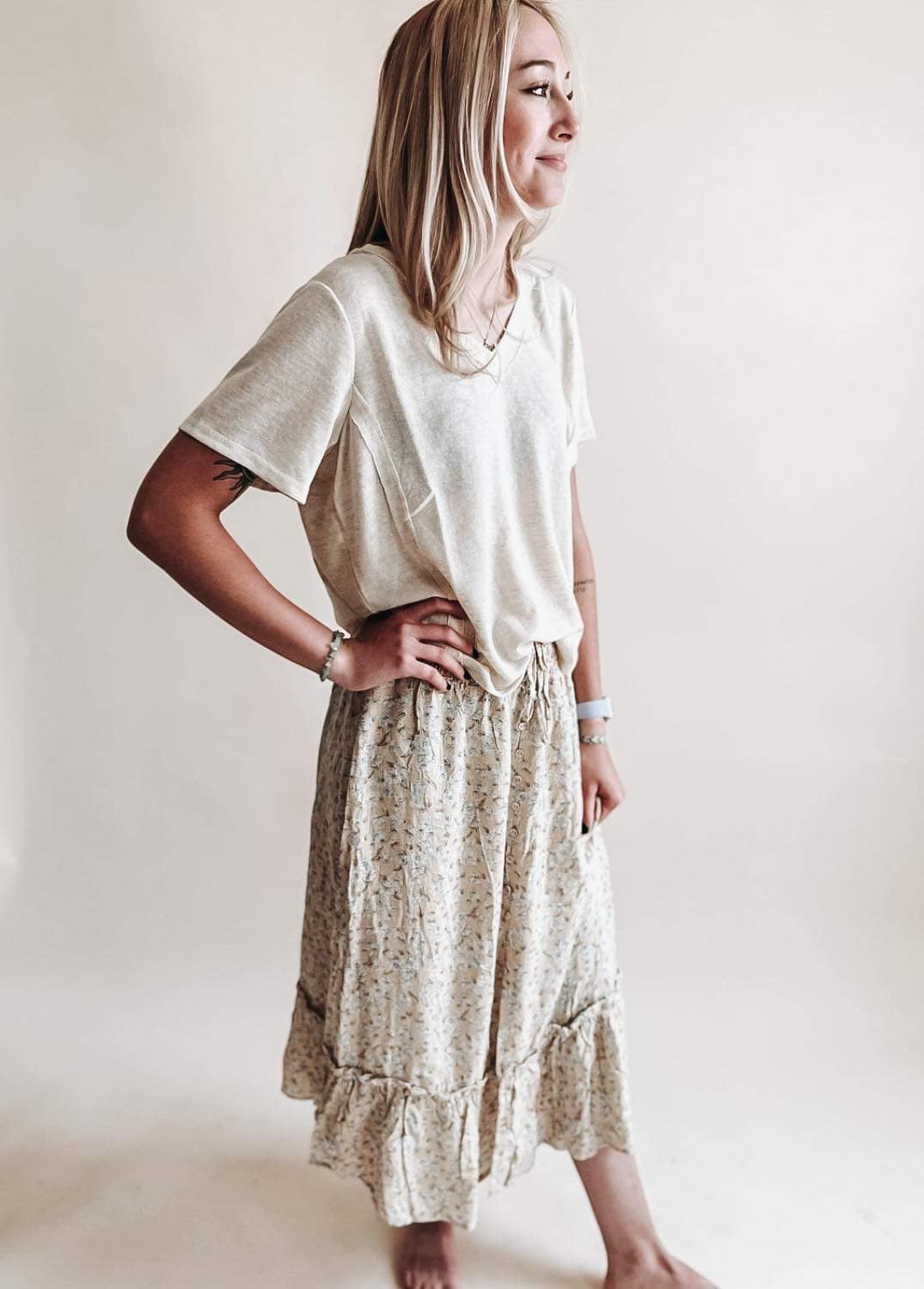 Sydney Reverse Stitch V-Neck
