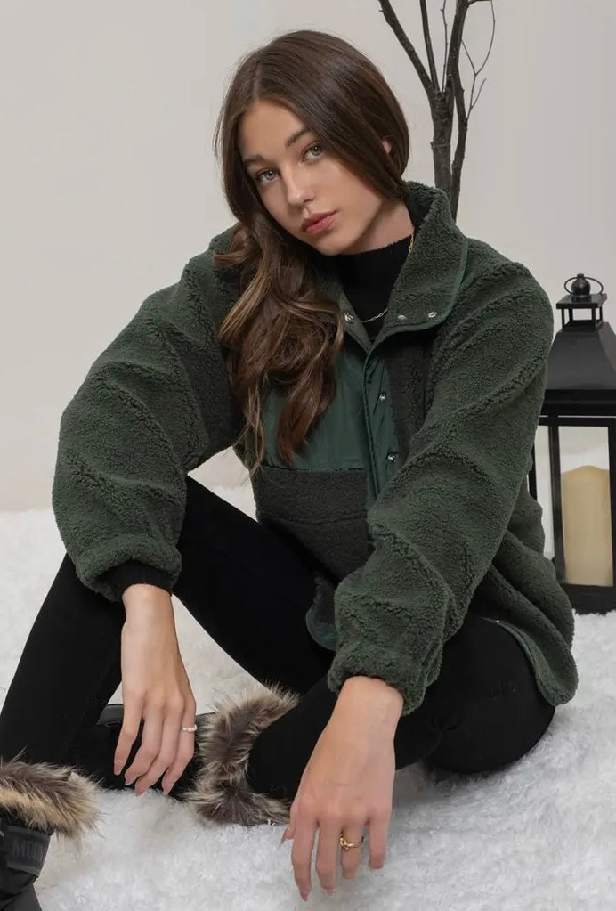 Spruce Snap Button Fleece Jacket