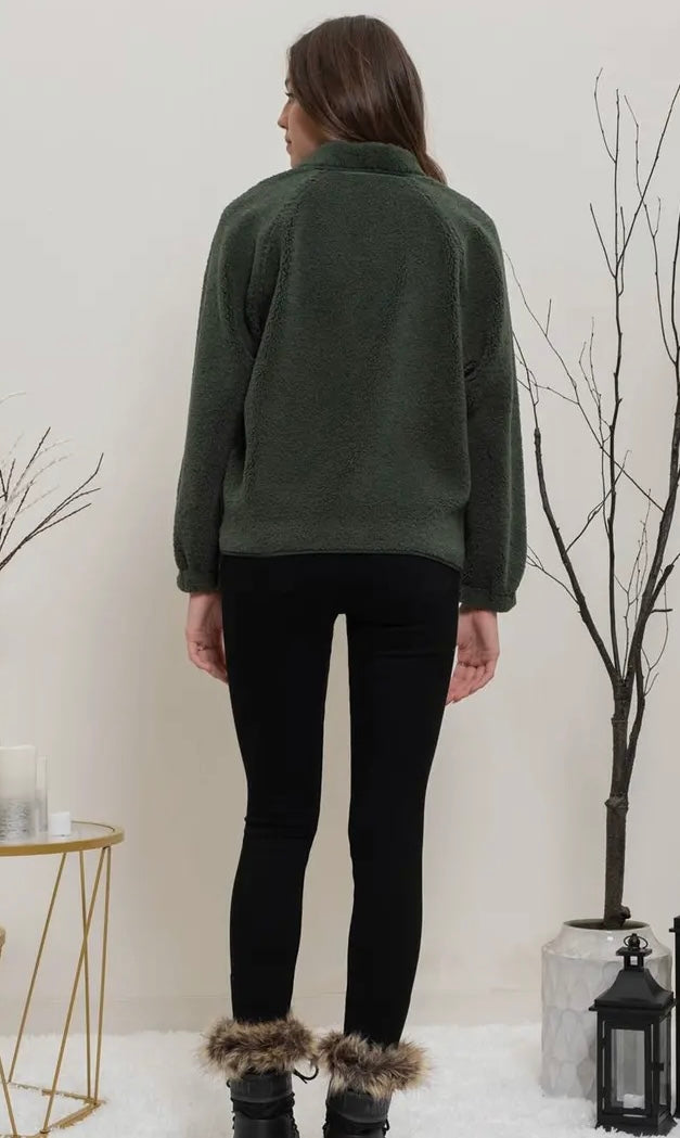 Spruce Snap Button Fleece Jacket