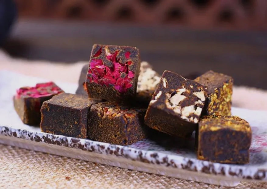Premium Brown Sugar Sugar Cubes With Fruit and Flowers