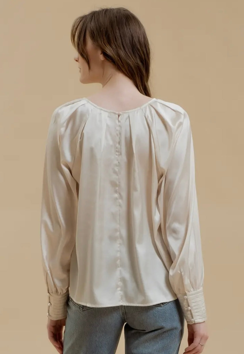 Time To Shine Bishop Sleeve Blouse