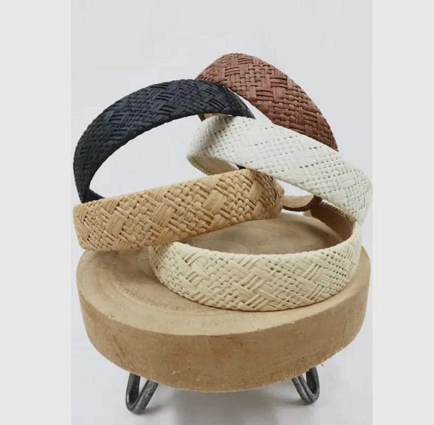 Wicker Straw Headband