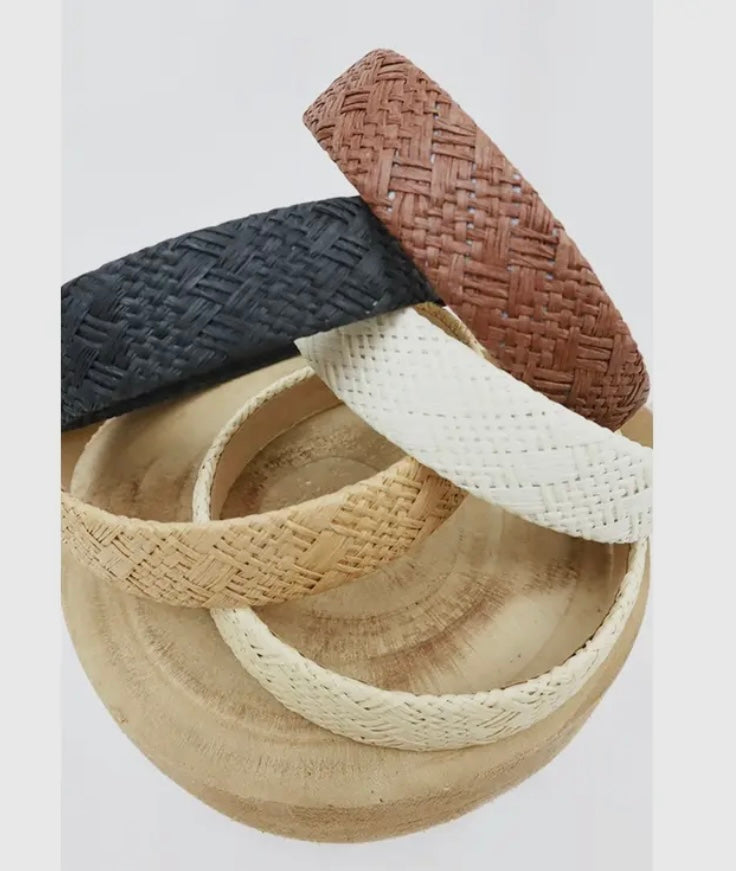 Wicker Straw Headband