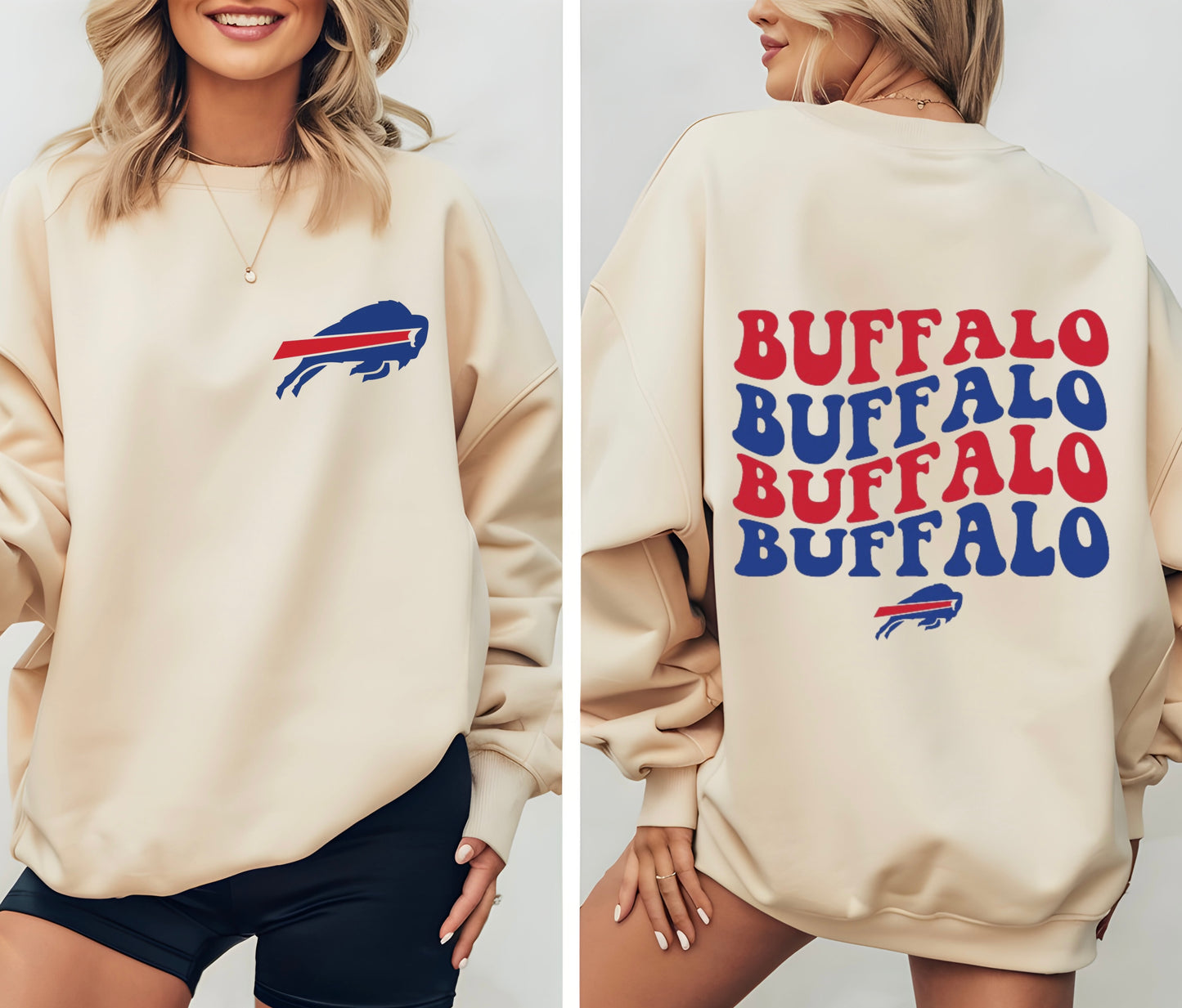 Ride The Wave Football Crewneck