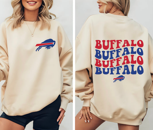 Ride The Wave Football Crewneck