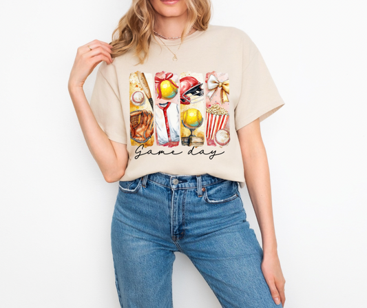 Game Day Collage Graphic Tee