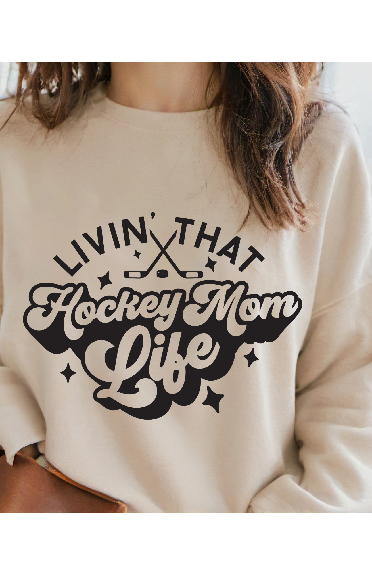 Livin’ That Hockey Mom Life Crewneck
