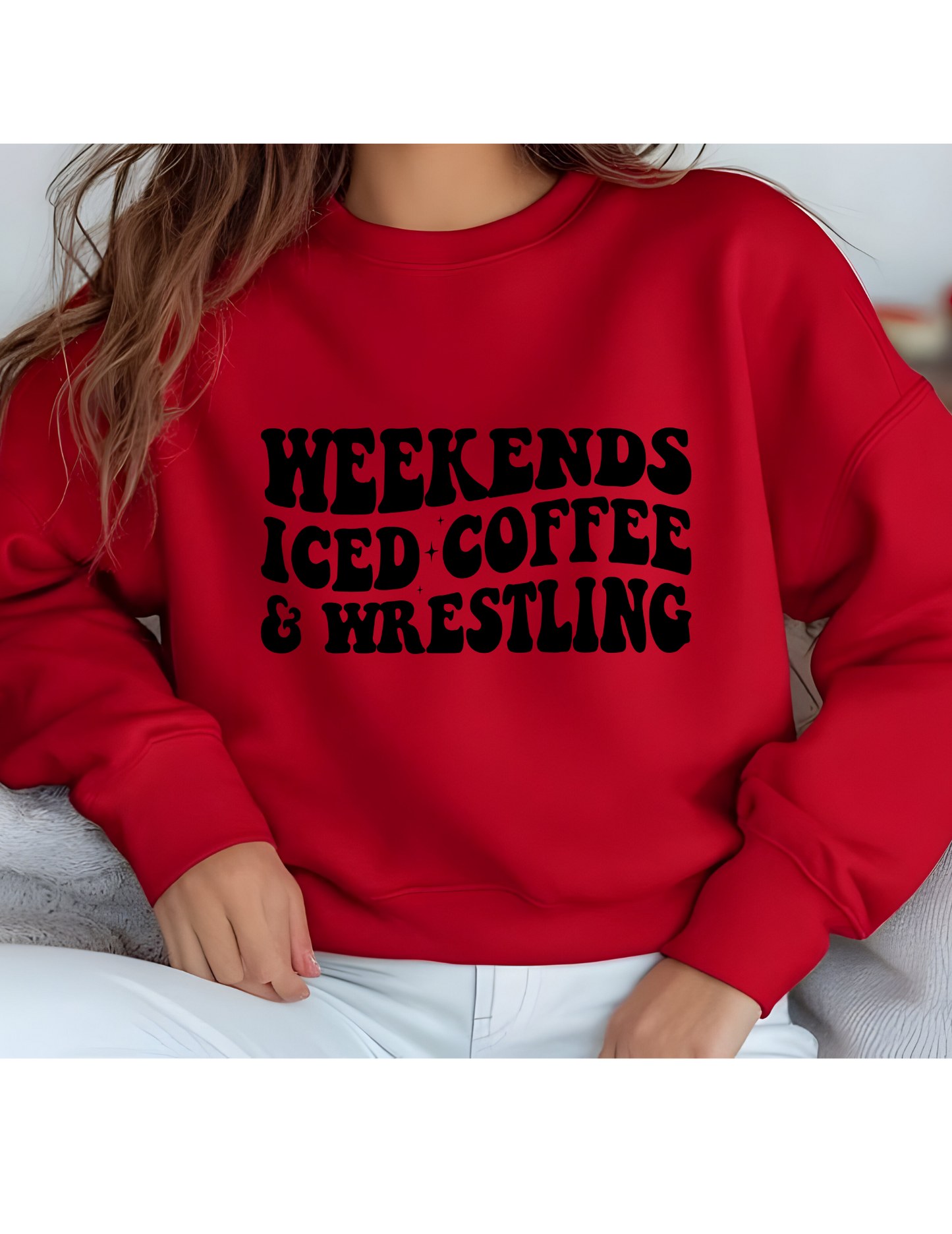Weekends and Wrestling Crewneck