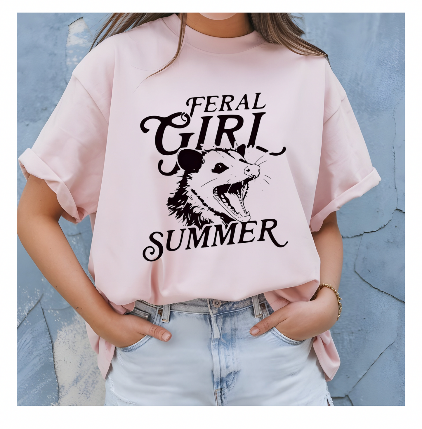 Feral Girl Summer Graphic