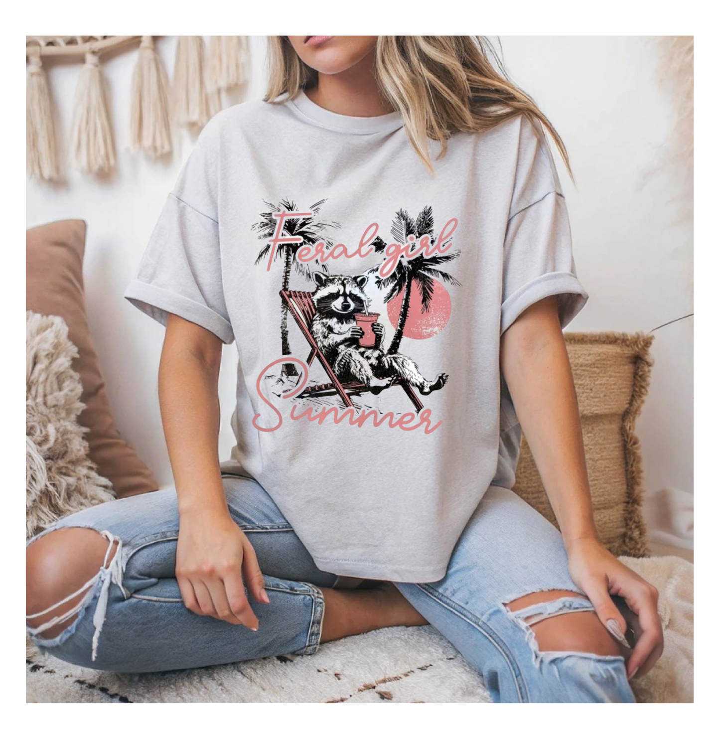 Feral Girl Summer Graphic