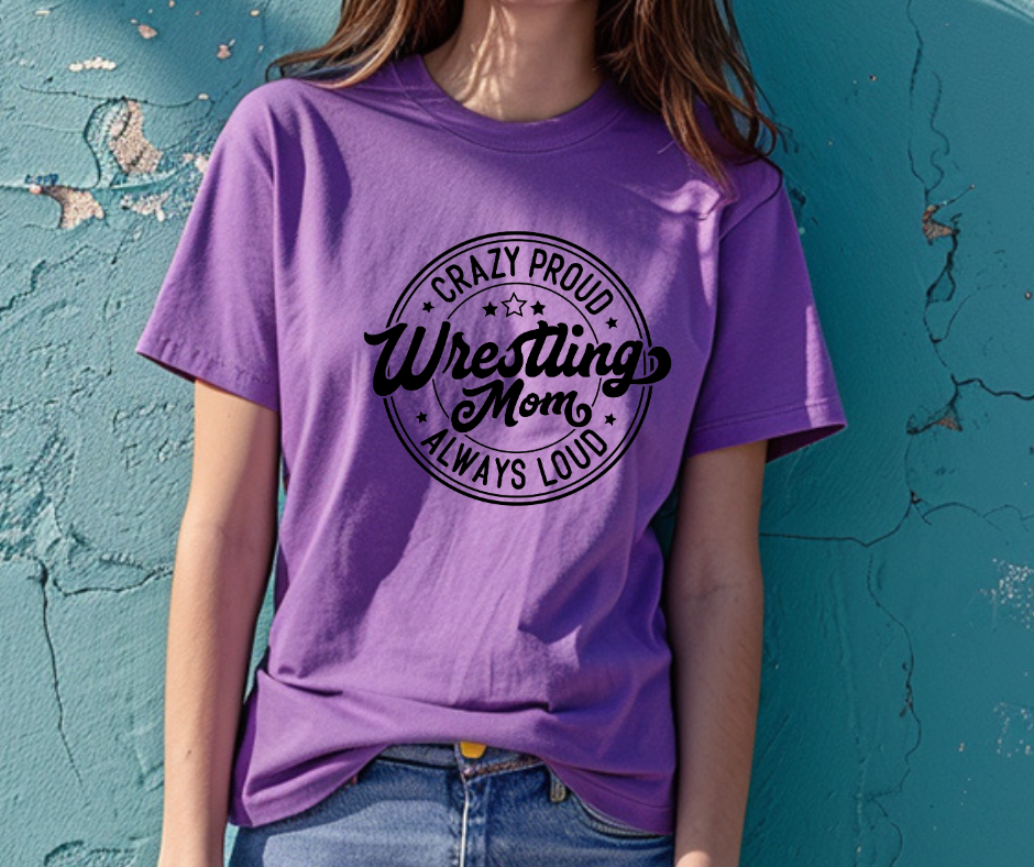 Crazy Loud Wrestling Mom Graphic Tee