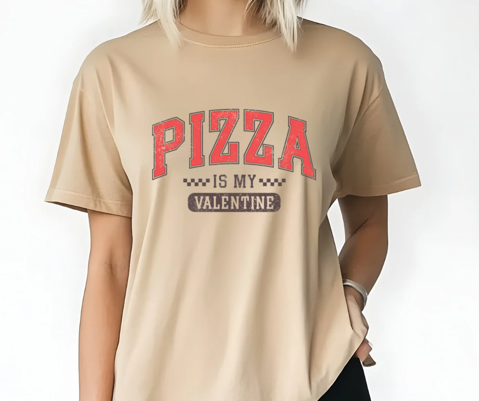 Pizza Is My Valentine Graphic Tee
