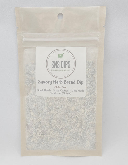 Savory herb bread dip mix