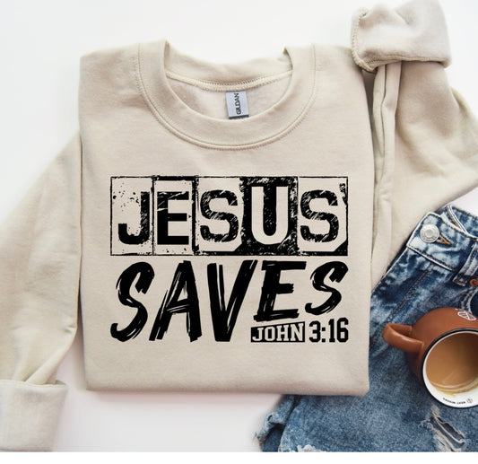 Jesus Saves Crewneck