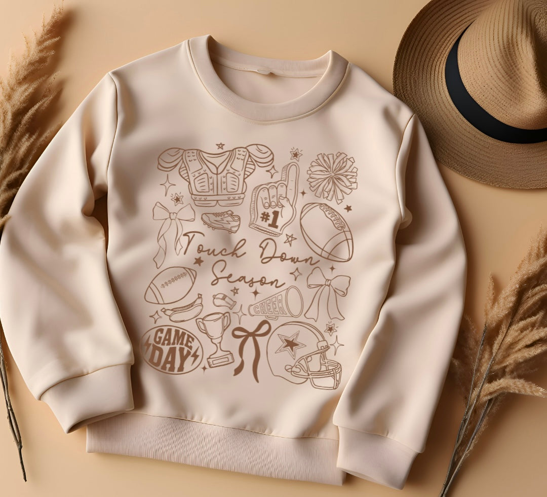 Football Collage Crewneck