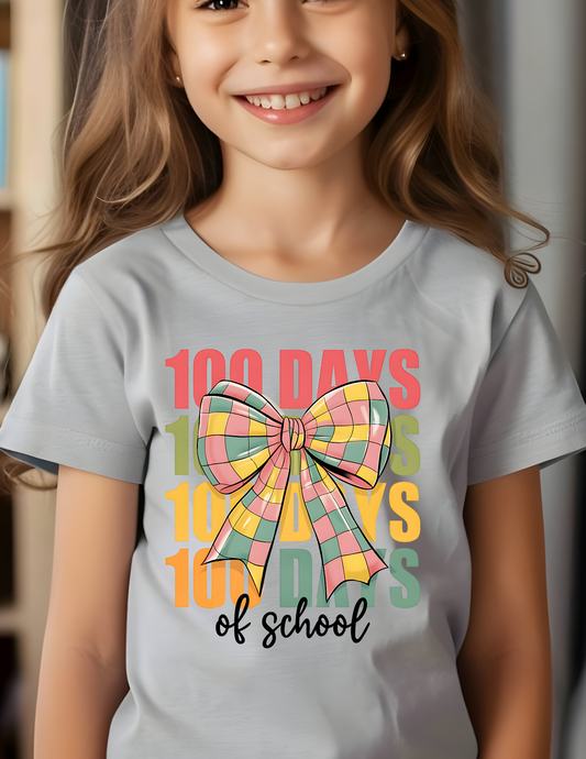 Youth 100 Days Bow Graphic Tee