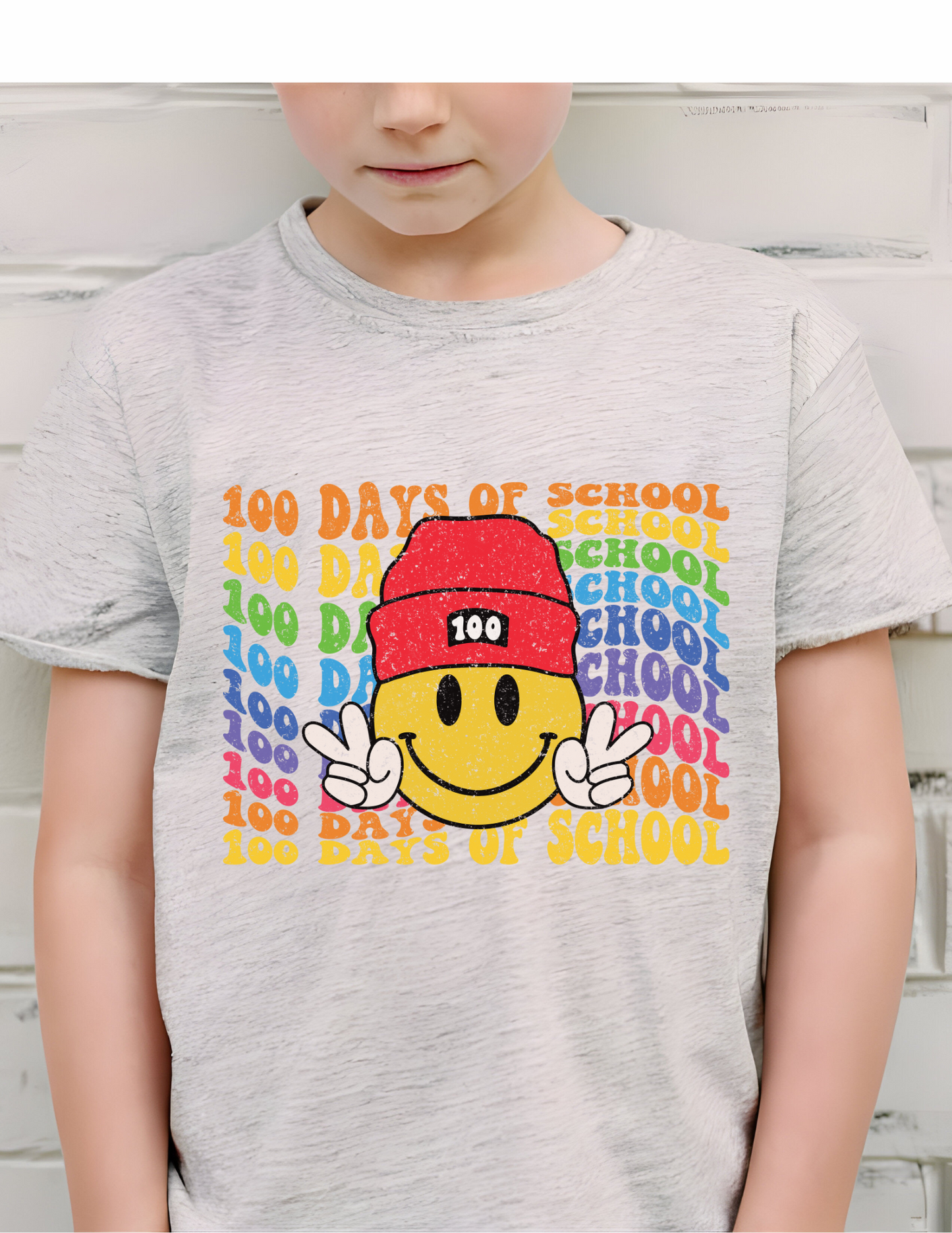 Youth Rainbow 100 Days Graphic Tee