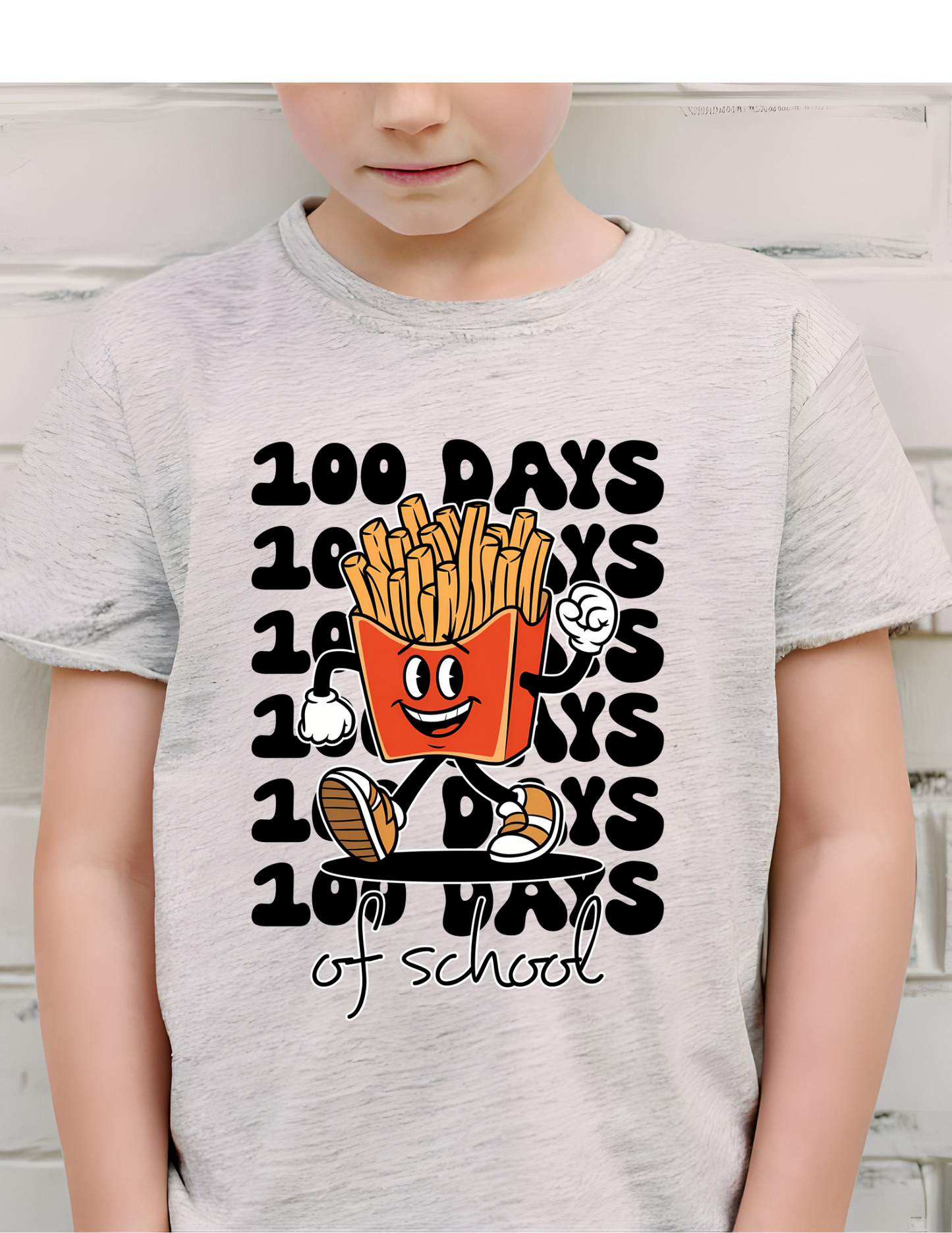 Youth 100 Days Fries Graphic Top