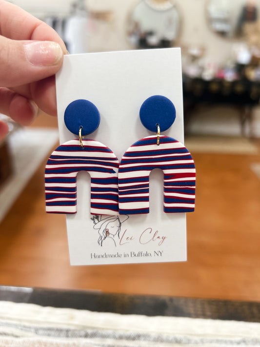 Touchdown Polymer Clay Earrings