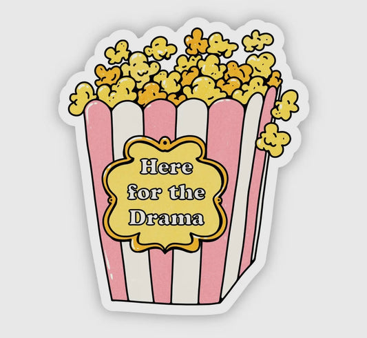 Here For The Drama Sticker