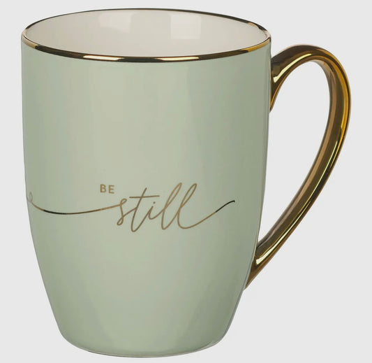 Be Still Gold Rimmed Mug