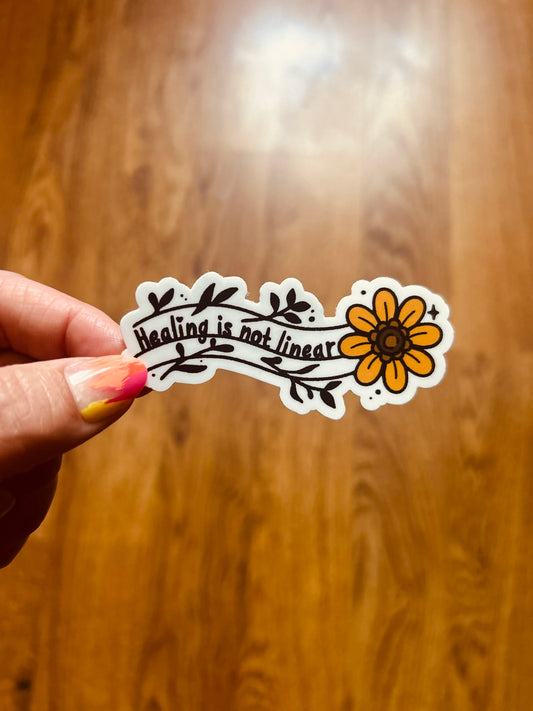 Healing Isn’t Linear Sticker