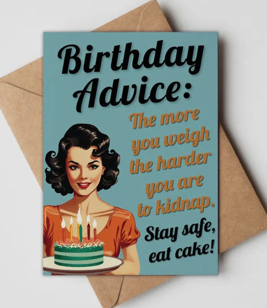 Birthday advice Card