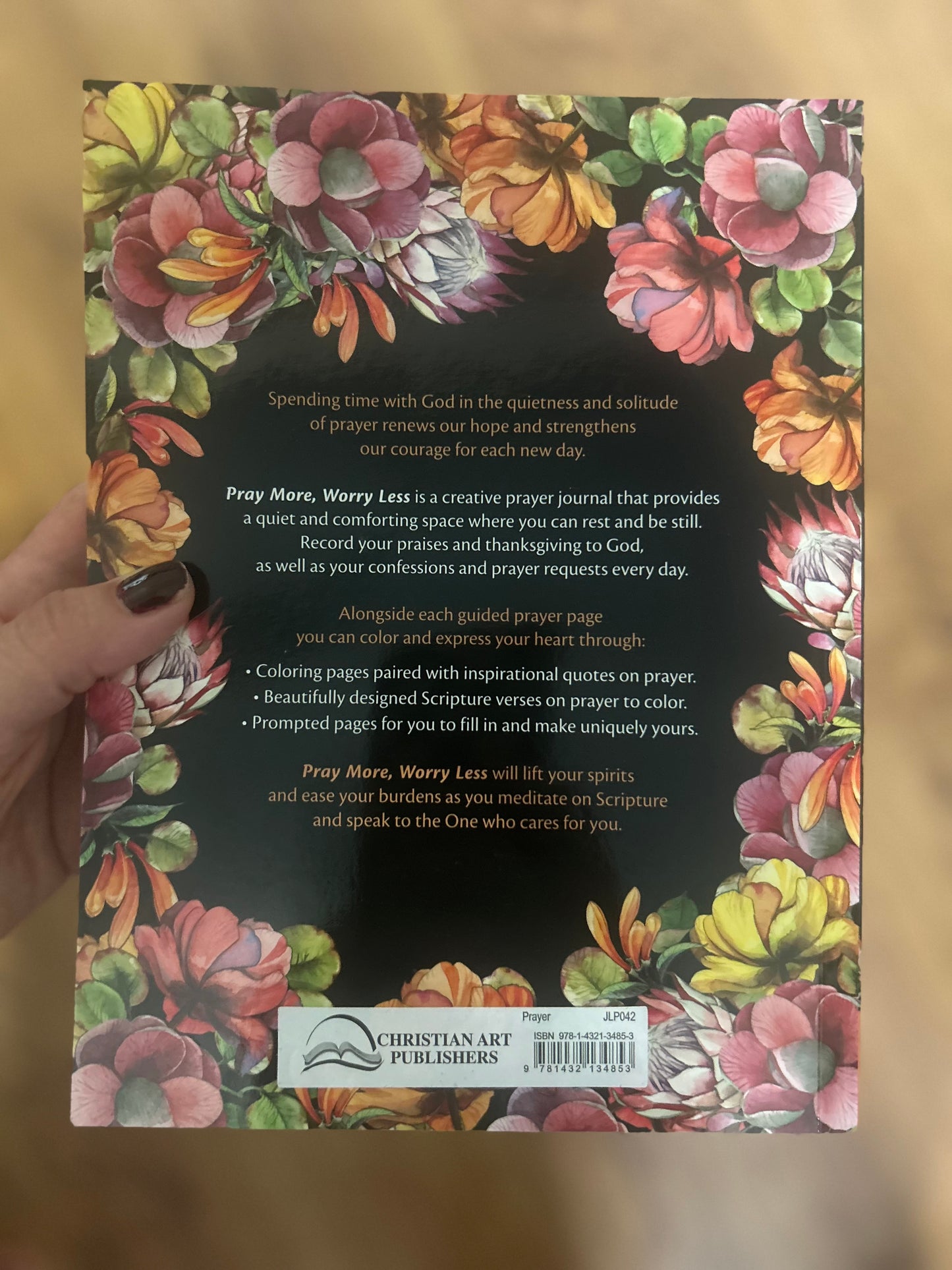Pray More Worry Less Coloring Journal