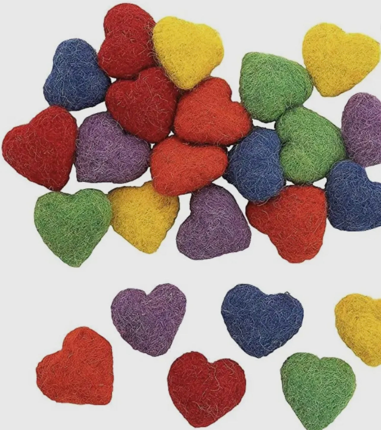 Back To School Felt Hearts