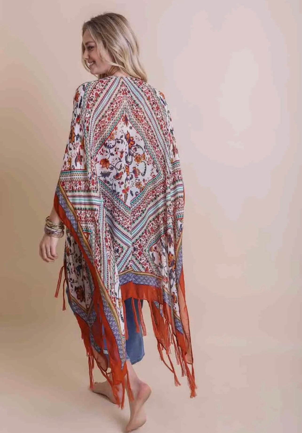 Tucker Bohemian Rust Kimono