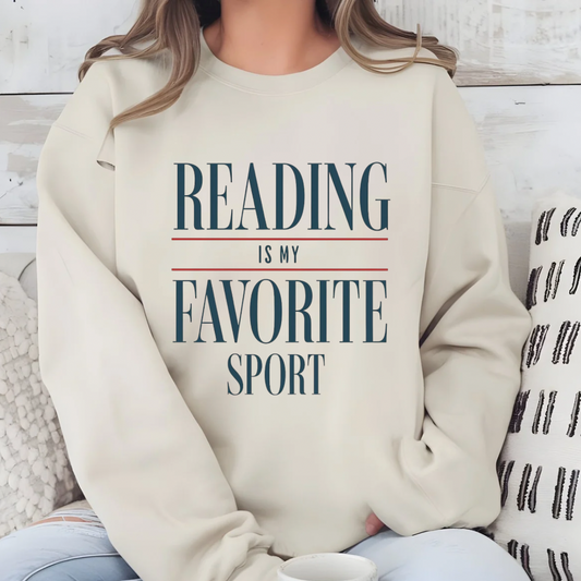 Reading Is My Favorite Sport Crewneck
