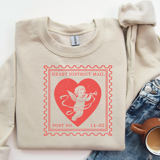 Cupid Stamp Crewneck