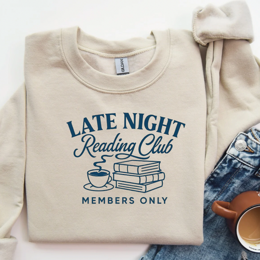 Late Night Reading Club Crewneck