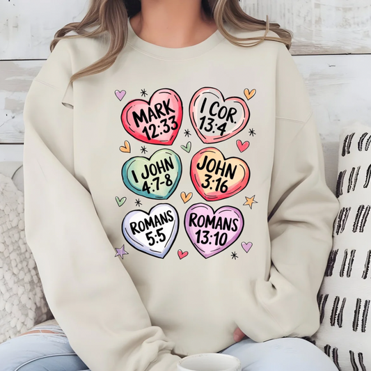 Conversation heart Crewneck